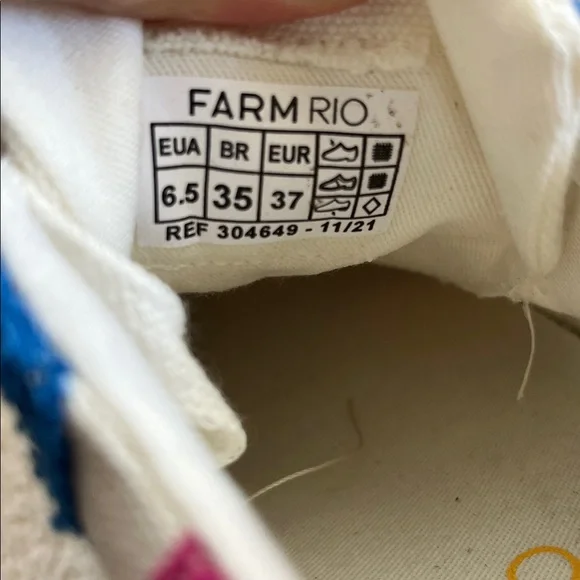 NWT Farm Rio Sneakers 6.5 women’s - Picture 4 of 4